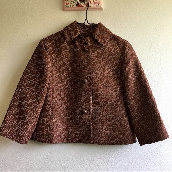 Ideology Jackets & Blazers - Ideology Brown Jacket with Jewel Buttons